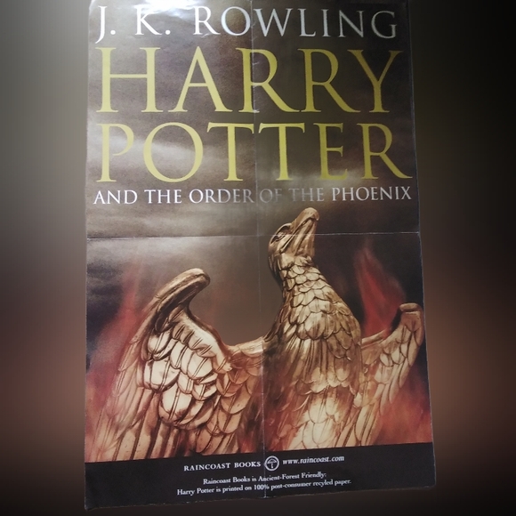 Rare vintage Harry Potter advertising poster two-sided - Picture 2 of 2